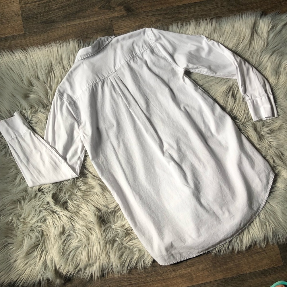 J. Crew Collared Button Down Tunic Top - image 2